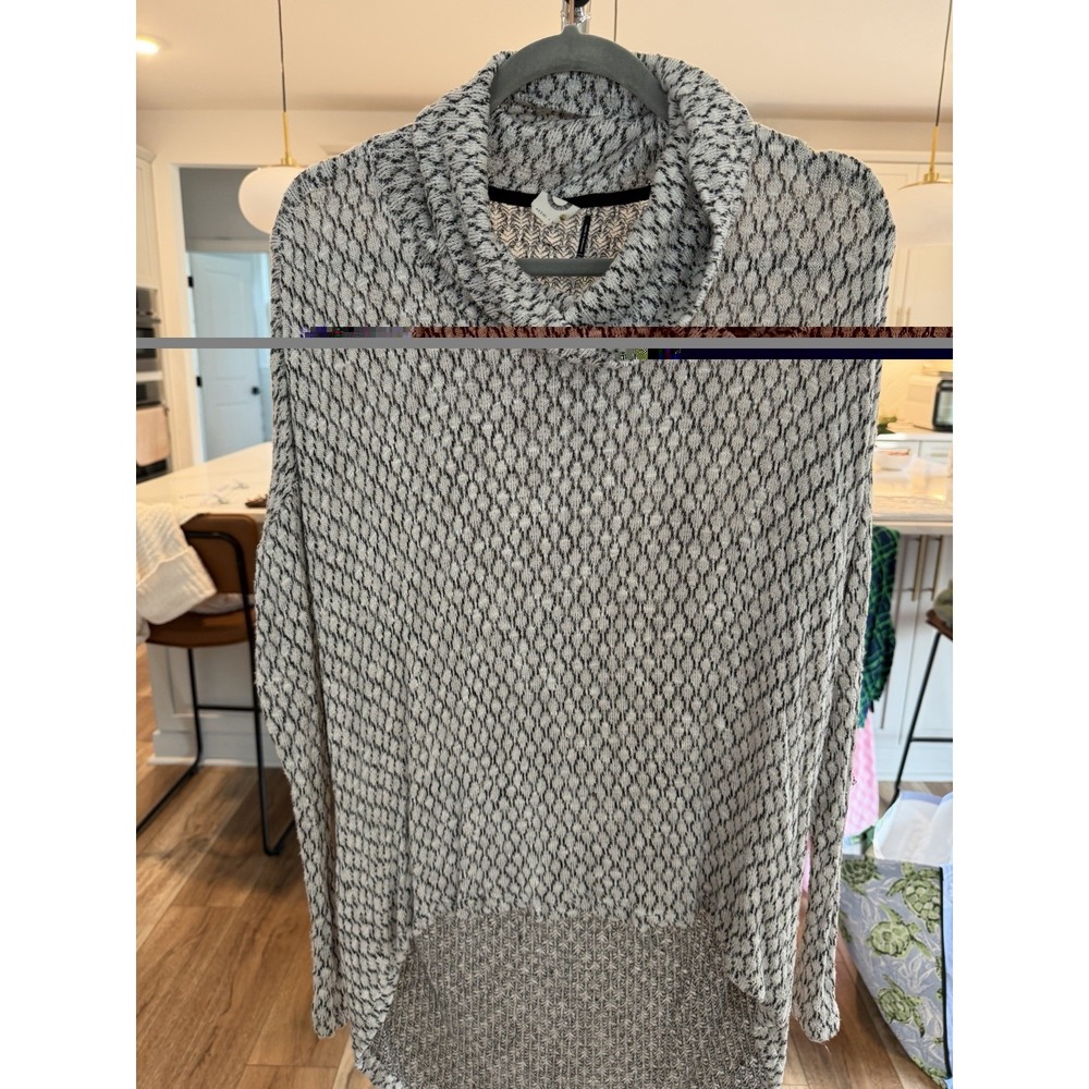 Akemi + Kin Pullover Sweater Women Small Multicolor NWOT Geometric Cowl Neck